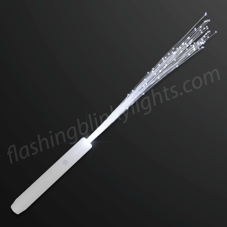 6 NEON FIBER OPTIC LIGHTUP WANDS novelty light stick NEW wand night time lights 