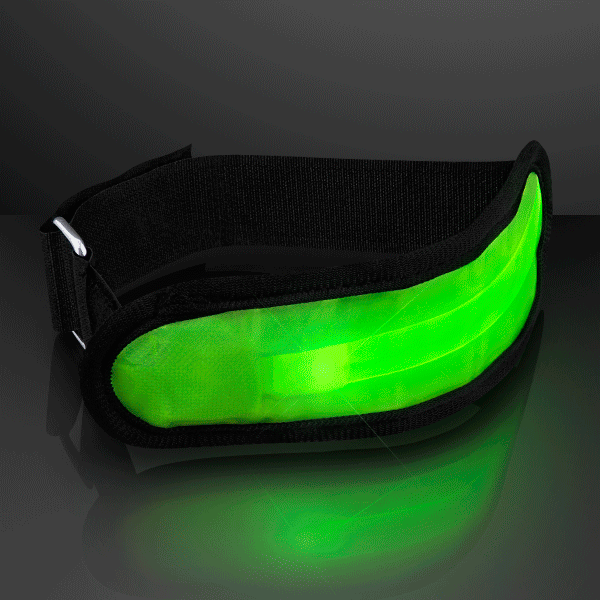 Green LED Light Up Armband | FlashingBlinkyLights