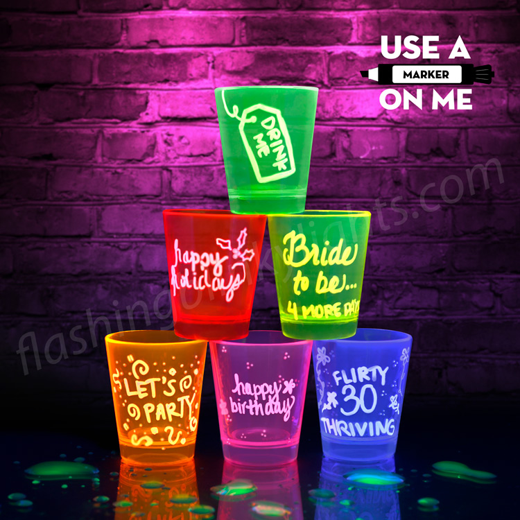 Neon Shot Glasses