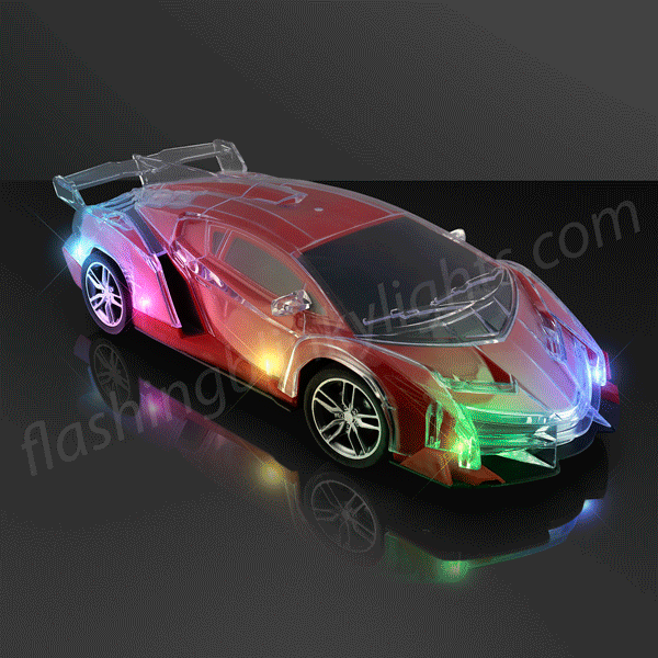1 Pcs Stunt LED Lighting Car Toy Remote Control Christmas Gift 360 Degree Rotati 