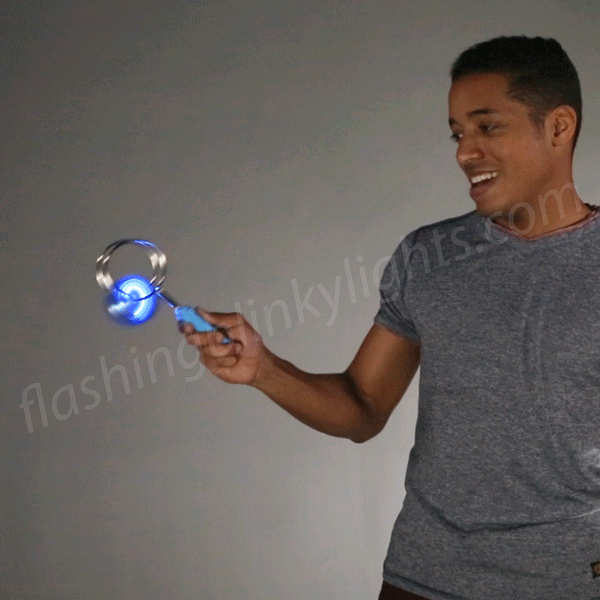Light Up Magnetic Gyro Wheel LED Spinner Toy | FlashingBlinkyLights