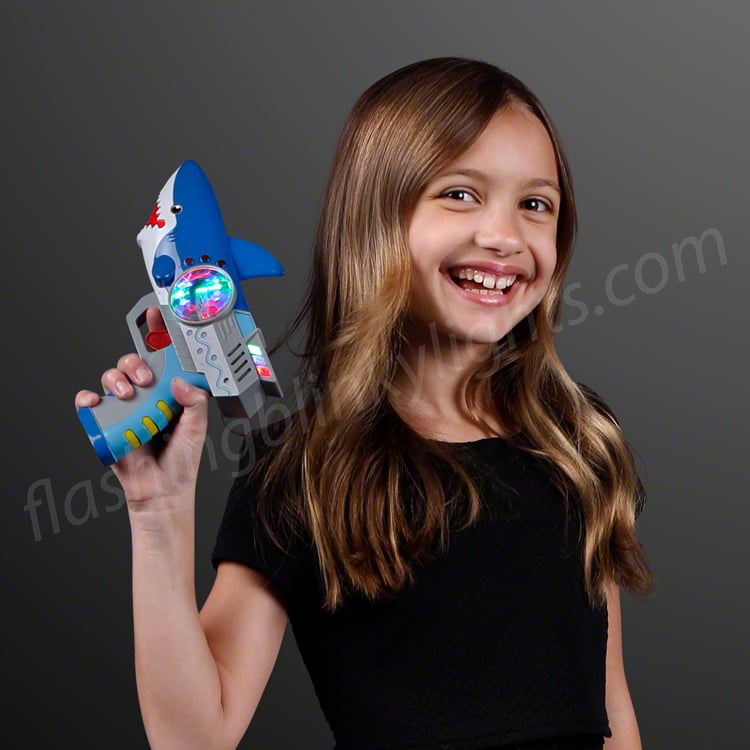 トイガン shark Light Up Shark Toy Gun | FlashingBlinkyLights
