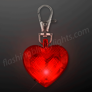 Blinking Heart Dog Light and Keychain