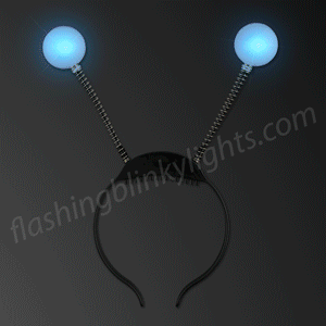 Light Up Bug Antenna Blinky Boppers Headband