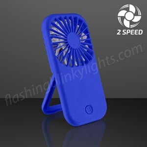 Blue Fan with Kickstand, 2-Speed, Non-Light Up