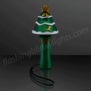 Fun Lights Christmas Tree Wand Spinner, 7.7"