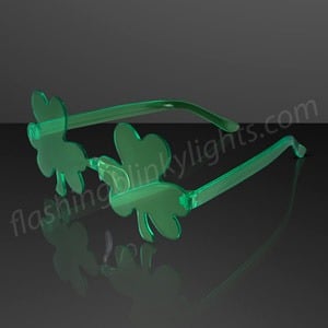Shamrock Glasses Party Shades, NON-Light Up