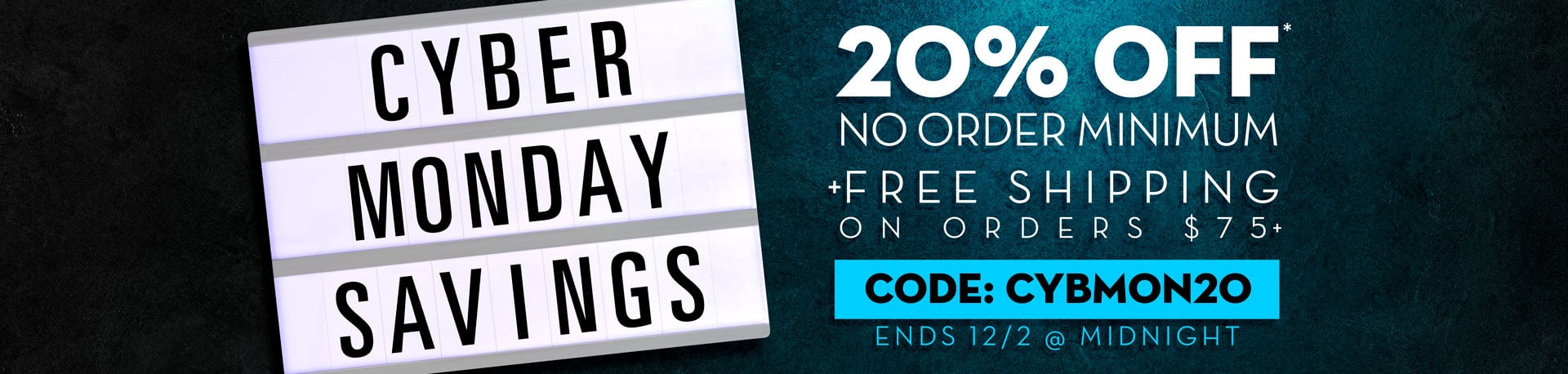 Cyber Monday promotional graphic banner