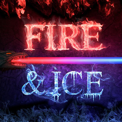 Light up dragon saber for Fire & Ice campaign.